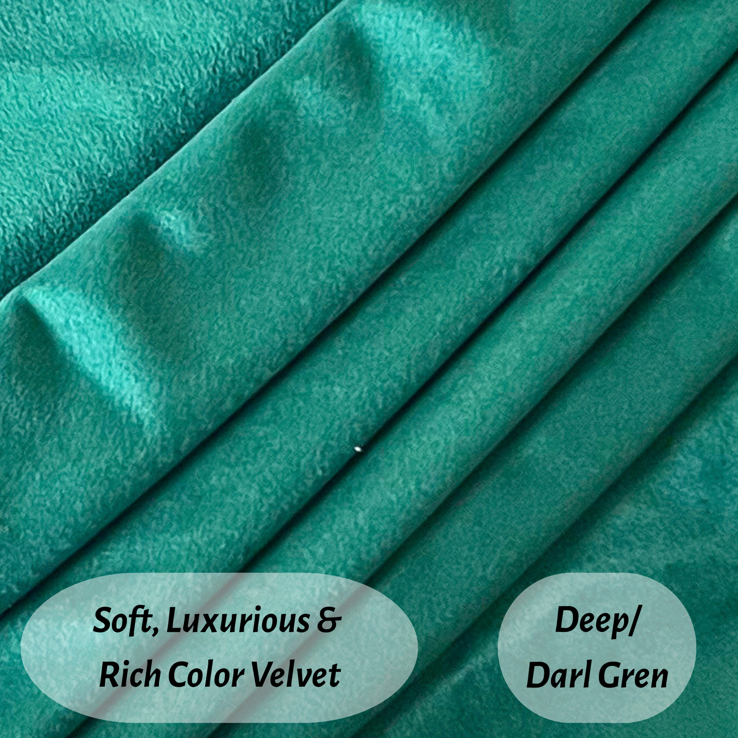 FSJfam Set of 2 Velvet Deep Green Throw Pillow Covers - Pillowcaes for Bedroom and Livingroom Decor