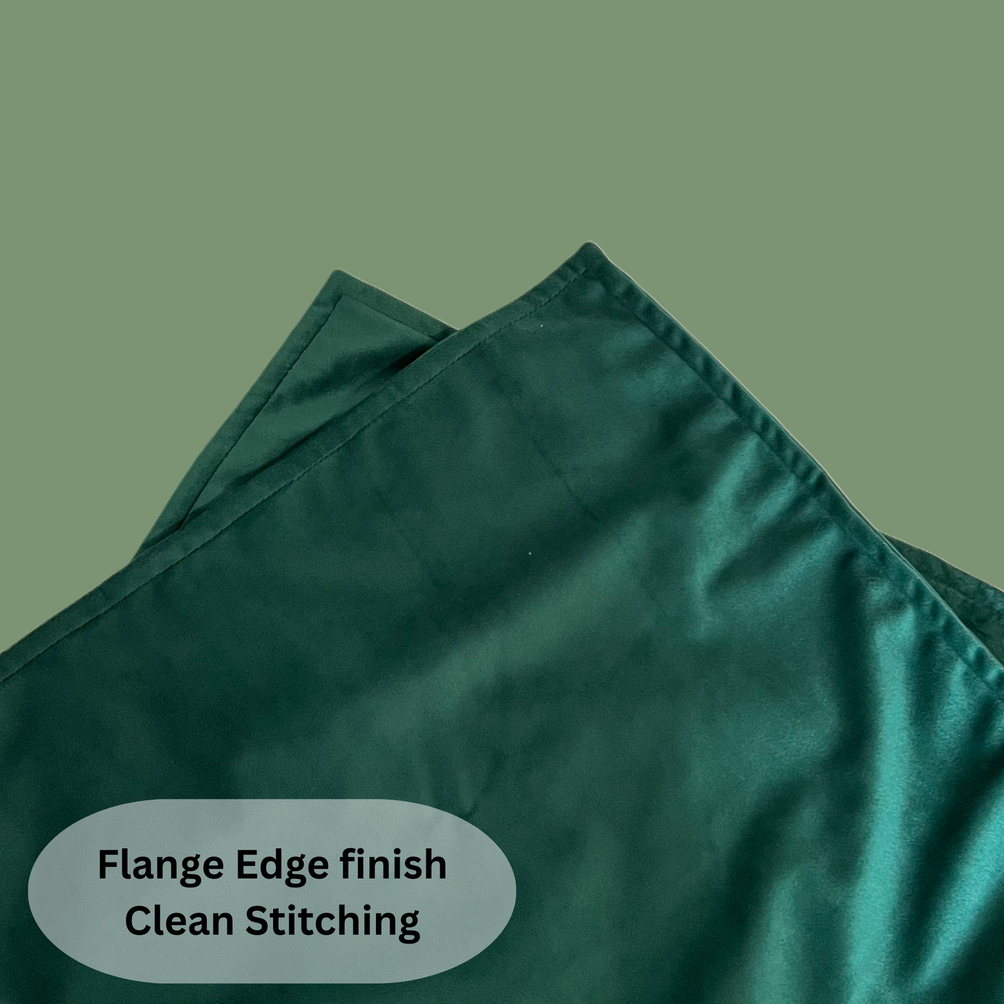 FSJfam Set of 2 Velvet Deep Green Throw Pillow Covers - Pillowcaes for Bedroom and Livingroom Decor