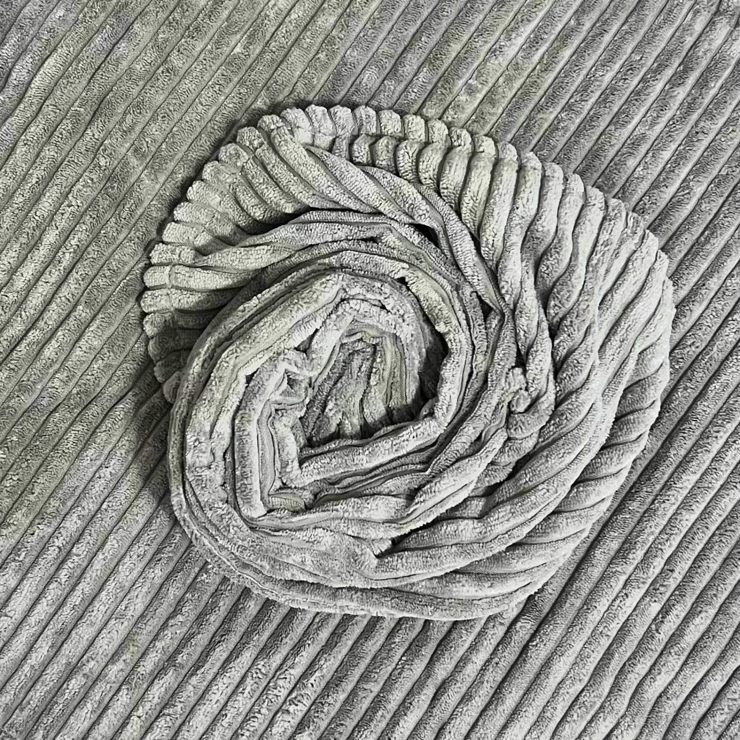 FSJfam Corduroy Throw Pillow Covers Light Gray Set of 2 Strpied Cushion Covers For Sofa Bed Livingroom Decor