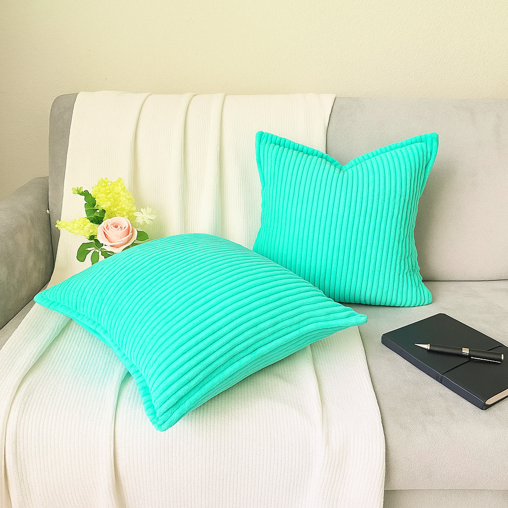 Corduroy Throw Pillow Cover