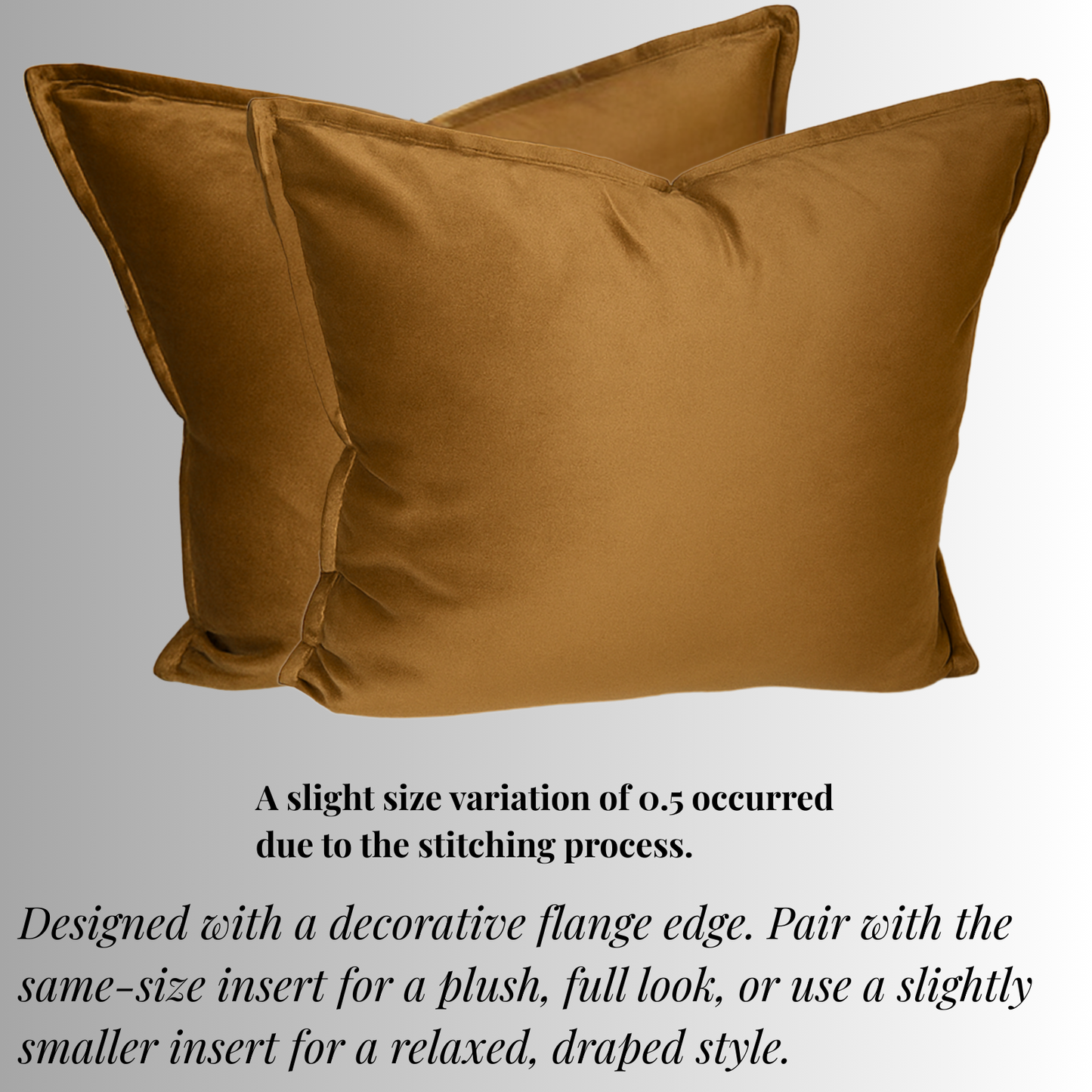 FSJfam Set of 2 Velvet Dark Brown Throw Pillow Covers - Pillowcaes for Bedroom and Livingroom Decor