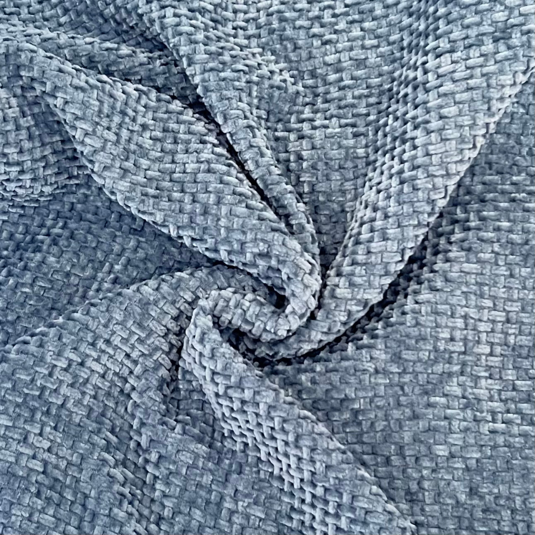 FSJfam Textured Chenille Set of 2 Dusty Blue Throw Pillow Covers