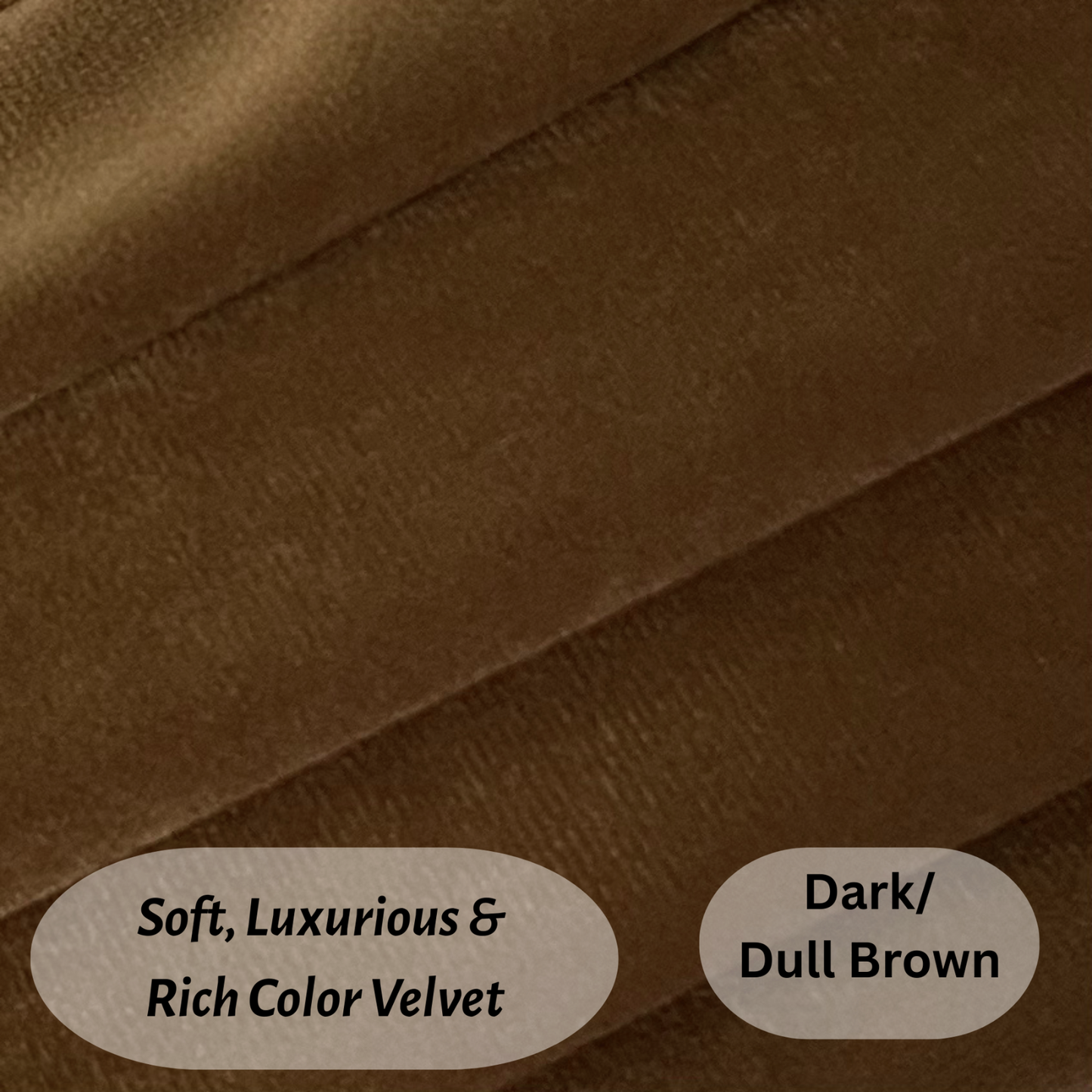 FSJfam Set of 2 Velvet Dark Brown Throw Pillow Covers - Pillowcaes for Bedroom and Livingroom Decor