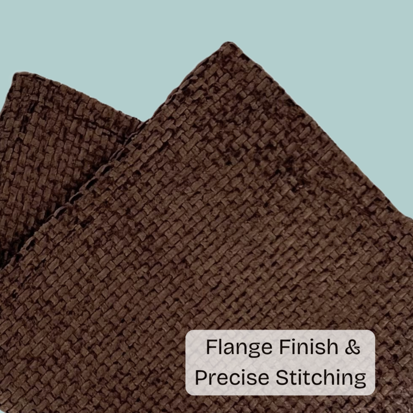 FSJfam Textured Chenille Set of 2 Dark Brown Throw Pillow Covers Pillowcases for Bedroom and Living room Decor