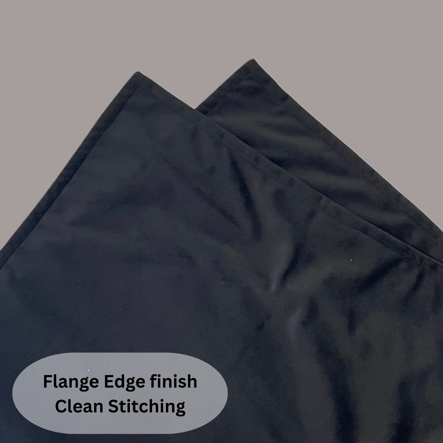 FSJfam Velvet Black Throw Pillow Covers – Set of 2 Pillowcases for Bedroom and Living room Decor