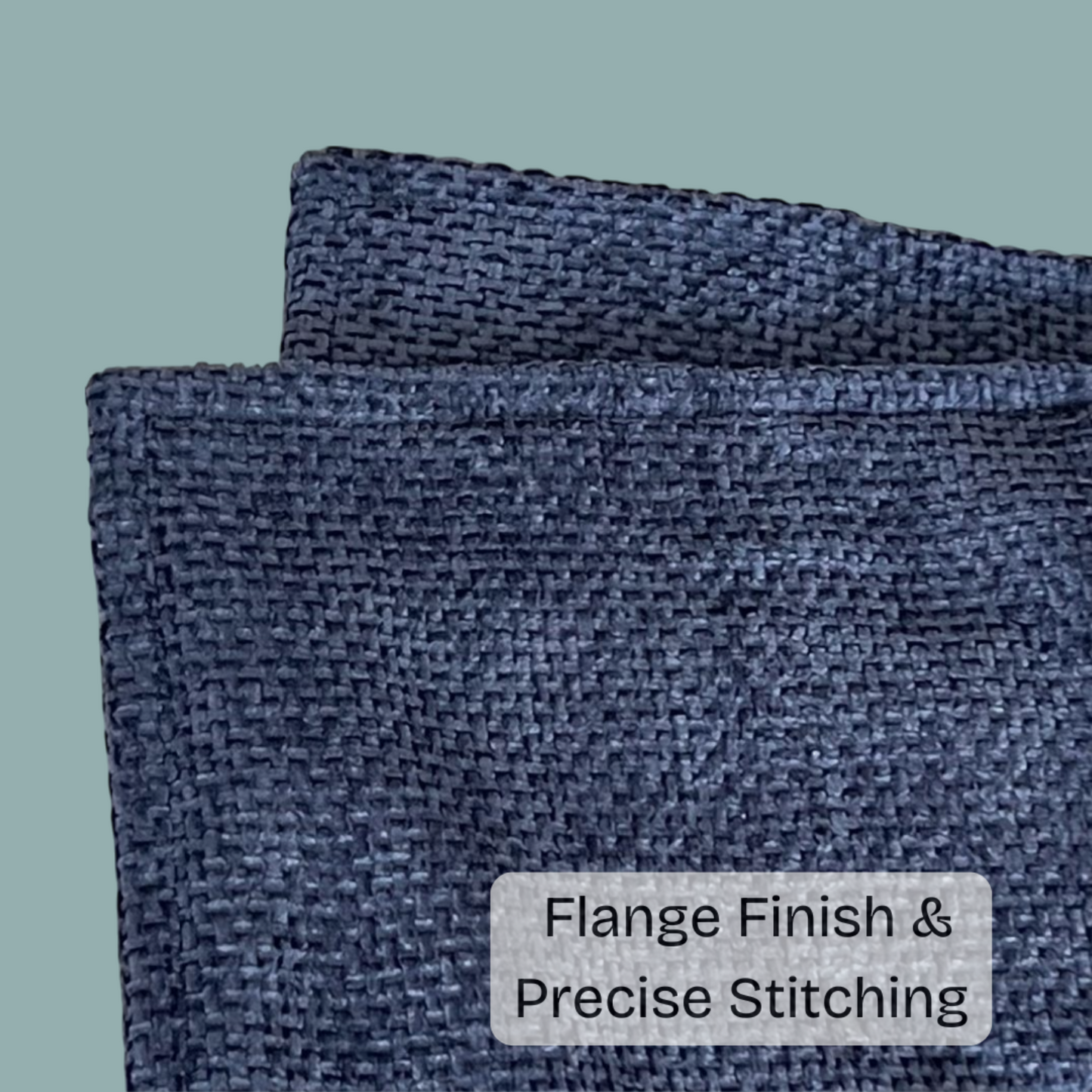 FSJfam Textured Chenille Set of 2 Midnight Blue Throw Pillow Covers Pillowcases for Bedroom and Living room Decor