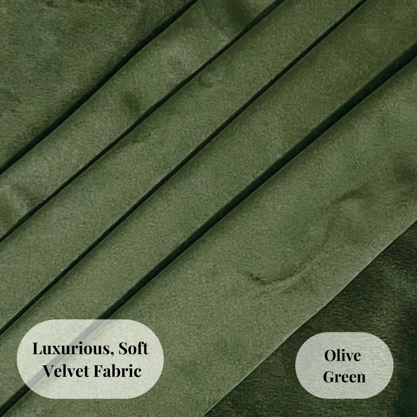 FSJfam Set of 2 Velvet Olive Green Throw Pillow Covers - Pillowcaes for Bedroom and Livingroom Decor